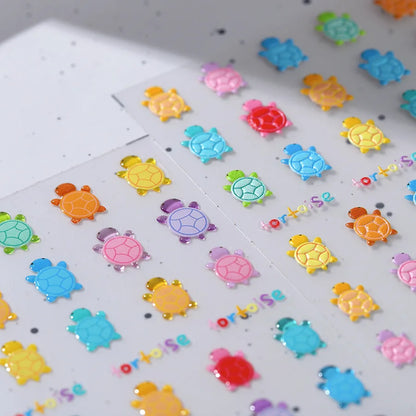 Cute Colorful Honu Sea Turtle Nail Art Decals