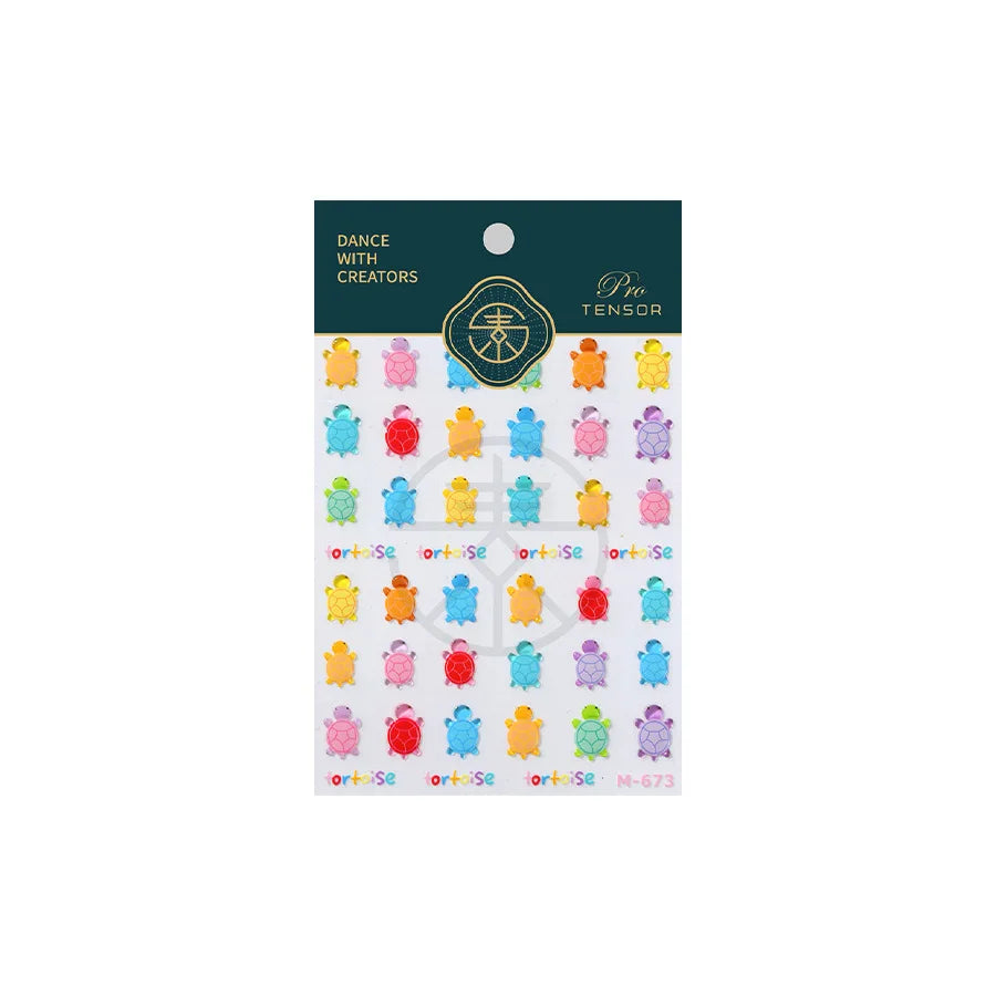 Cute Colorful Honu Sea Turtle Nail Art Decals