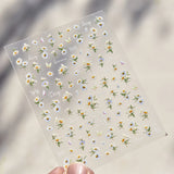 Kawaii Japanese style Pink Sakura 5DSelf-Adhesive Nail Art Decoration Sticker Sakura Peach Blossom Nail Art Decals Accessory DIY