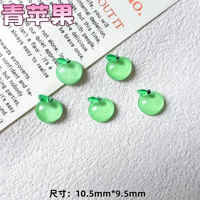 20pcs Mixed 3D Summer Jelly Fruit Nail Art Charms