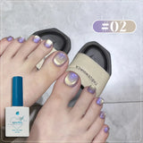 Fairytale Pastel Cloud Glass Bead Pink Purple Blue Cat Eye Gel Polish