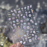 Koi Fish Lotus Japanese Aesthetic Nail Art Decals
