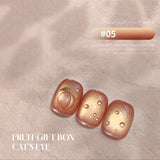 Luminescent Fruit Glass Bead Cat Eye Gel Nail Polish