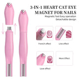 Heart-Shaped Magnet for Professional Cat Eye Gel Nail Polish