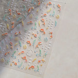 Koi Fish Lotus Japanese Aesthetic Nail Art Decals