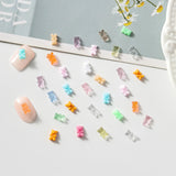 Jelly Frozen Gummy Bear 3D Nail Art Charms
