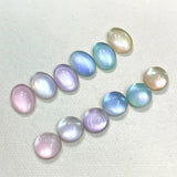 Fairytale Pastel Cloud Glass Bead Pink Purple Blue Cat Eye Gel Polish