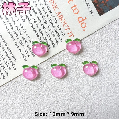 20pcs Mixed 3D Summer Jelly Fruit Nail Art Charms