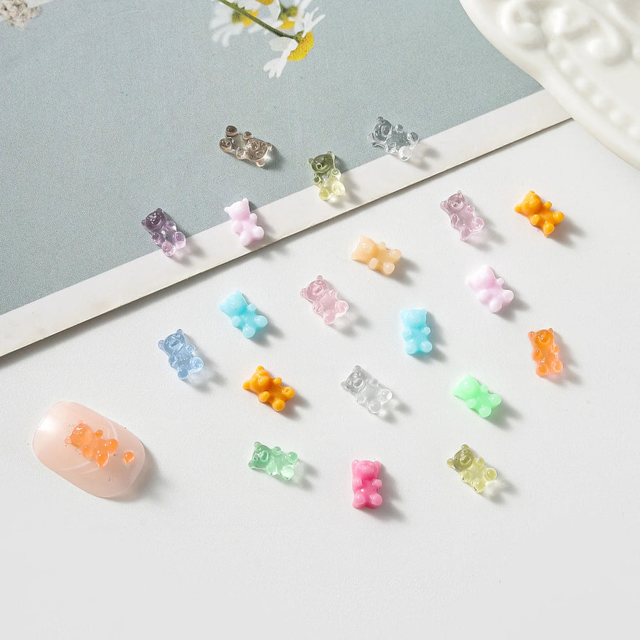 Jelly Frozen Gummy Bear 3D Nail Art Charms