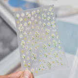 Kawaii Japanese style Pink Sakura 5DSelf-Adhesive Nail Art Decoration Sticker Sakura Peach Blossom Nail Art Decals Accessory DIY