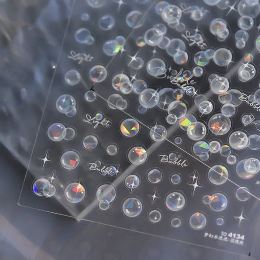 Floating Bubble Nail Art Decals