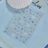 Koi Fish Lotus Japanese Aesthetic Nail Art Decals