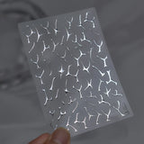Irregular Molten Metal-Look Silver Gold 3D Nail Art Decals