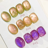 Luminescent Fruit Glass Bead Cat Eye Gel Nail Polish