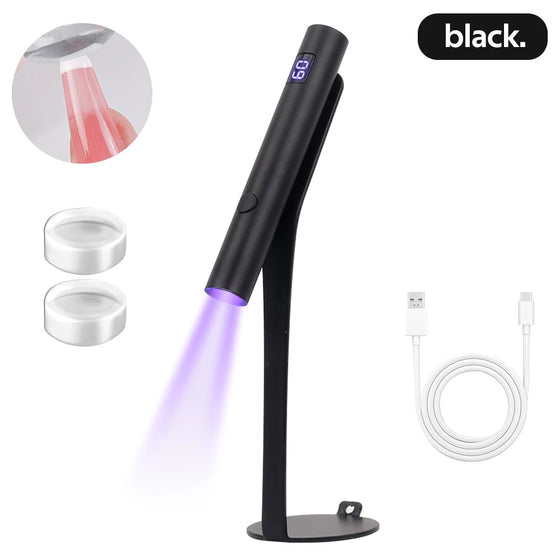 Portable Mini Handheld UV Led Lamp For Nails Rechargeable Nail Dryer For Curing Gel Polish