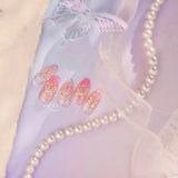 Jelly Exquisite Transparent Gold Plated Butterfly 3D Nail Art Decals