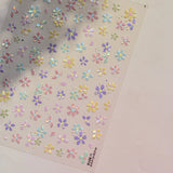 Kawaii Japanese style Pink Sakura 5DSelf-Adhesive Nail Art Decoration Sticker Sakura Peach Blossom Nail Art Decals Accessory DIY