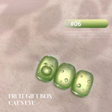 Luminescent Fruit Glass Bead Cat Eye Gel Nail Polish