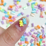 Jelly Frozen Gummy Bear 3D Nail Art Charms