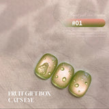 Luminescent Fruit Glass Bead Cat Eye Gel Nail Polish