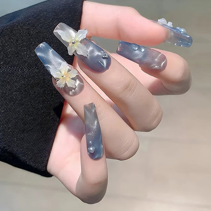 10 Pcs Water Ripple Cat Eye Magnetic Beads for Nail Art