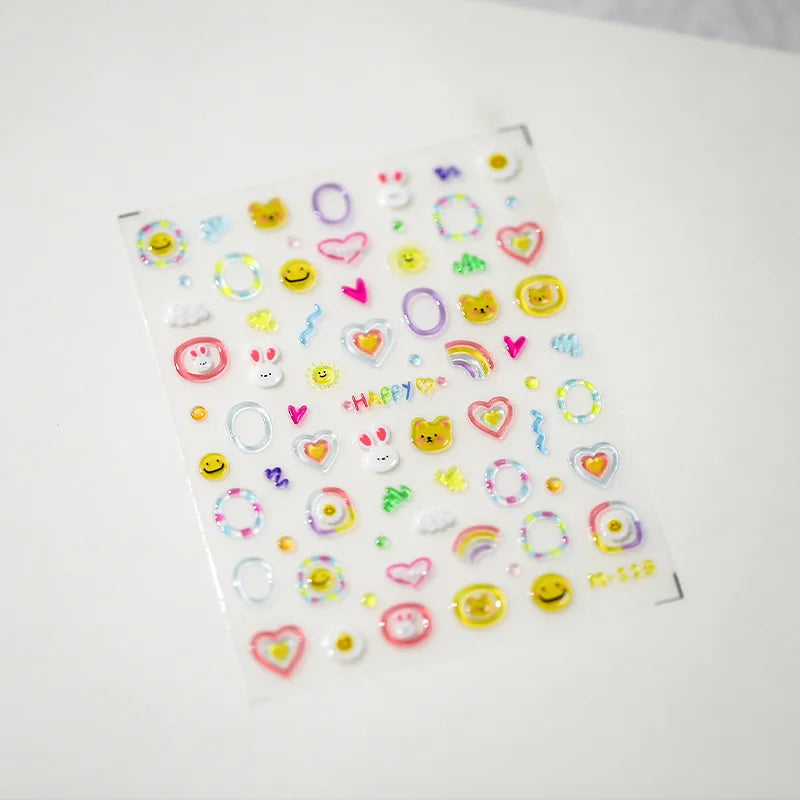 Cute Colorful Honu Sea Turtle Nail Art Decals
