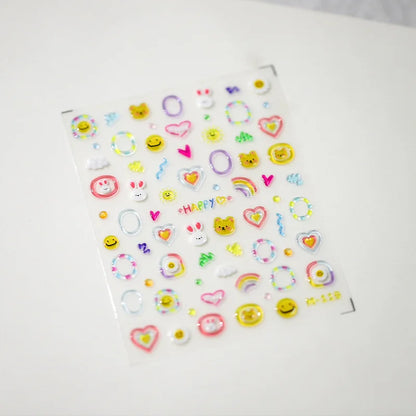 Cute Colorful Honu Sea Turtle Nail Art Decals